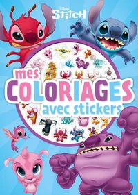 Mes coloriages avec stickers Stitch