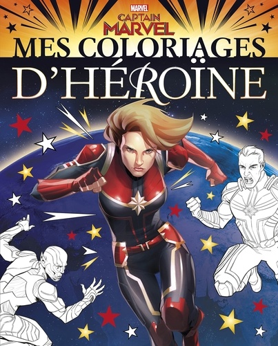 Mes coloriages d'héroïnes Captain Marvel