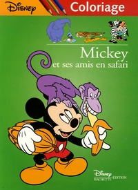  Disney - Mickey et ses amis en safari - Coloriage.