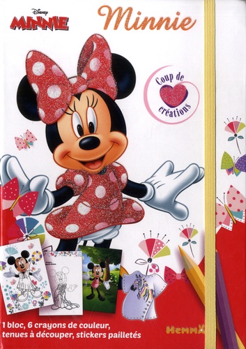 Minnie Avec 1 Bloc 6 Crayons De Couleur De Disney Livre Decitre