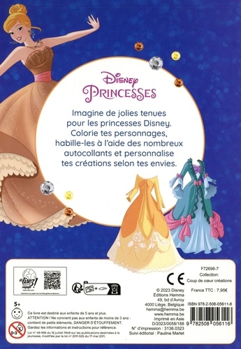 Mon bloc de styliste Disney Princesses. Bal royal