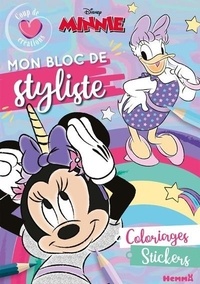  Disney - Mon bloc de styliste Minnie - Coloriages, stickers.