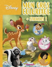  Disney et Stéphanie Sojic - Mon gros coloriage Disney Bambi + stickers !.