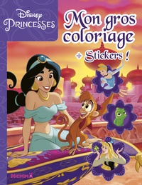  Disney et Stéphanie Sojic - Mon gros coloriage Disney princesses + stickers !.