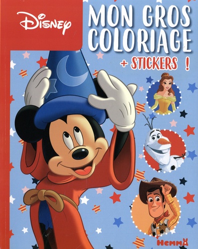 Mon gros coloriage + stickers Mickey Fantasia