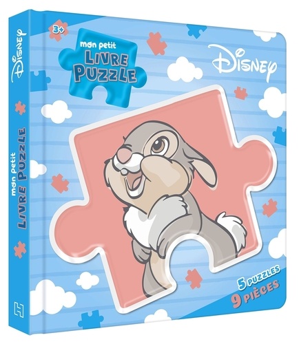 Mon petit livre puzzle Disney Bambi. 5 puzzles, 9 pièces