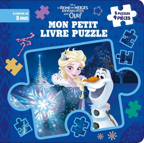 Mon petit livre puzzle La Reine des Neiges - Joyeuses fêtes avec Olaf