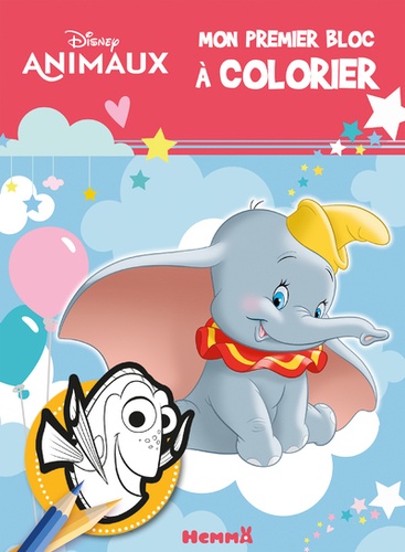 Mon premier bloc à colorier Disney animaux - Dumbo