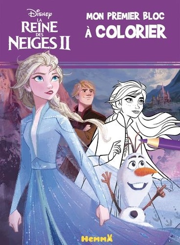 Mon premier bloc à colorier Disney La reine des neiges II - Elsa