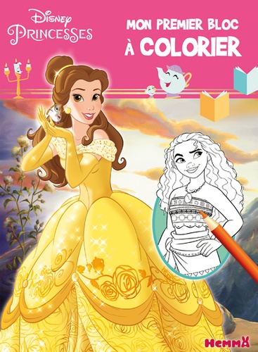 Mon premier bloc à colorier Disney Princesses - Belle