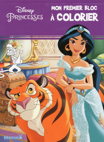  Disney - Mon premier bloc à colorier Disney Princesses - Jasmine.