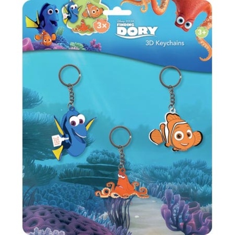  Disney Pixar - 3 porte-clés 3D Finding Dory.