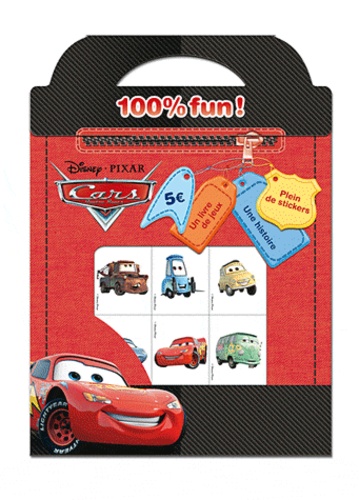  Disney Pixar - Cars 100% fun ! - Un livre de jeux, une histoire, plein de stickers.