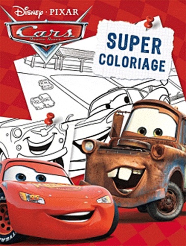 Multicolore Disney pixar cars 3, livre de coloriage