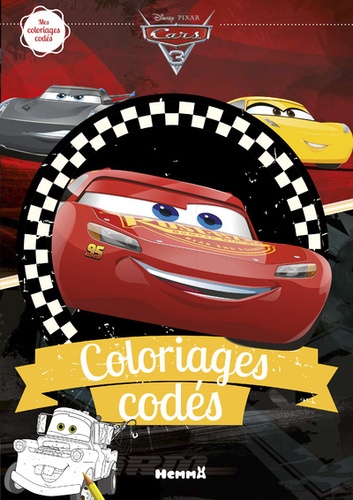  Disney Pixar - Coloriages codés Cars 3.