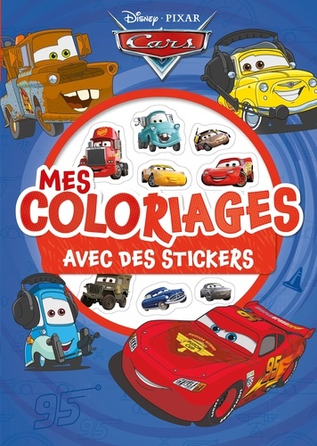 Mes coloriages avec des stickers Cars