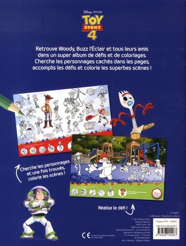 Toy Story 4. Des coloriages et des défis à chaque page !