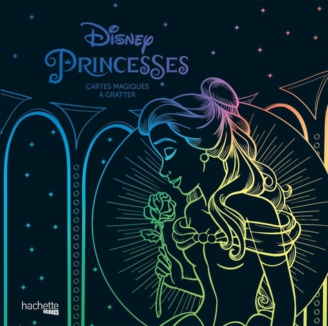  Disney - Princesses Disney - Cartes magiques à gratter. Avec un stylet.