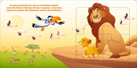 Simba et la savane. Disney Baby. 5 puzzles 4 pièces