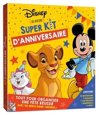  Disney - Super kit d'anniversaire Disney - Les ateliers. Avec 10 invitations, 7 masques, 7 coloriages, 1 banderole et 1 livret.