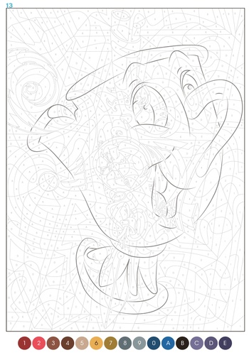 Trompe-l'oeil - 50 coloriages anti-stress de Disney - Grand Format