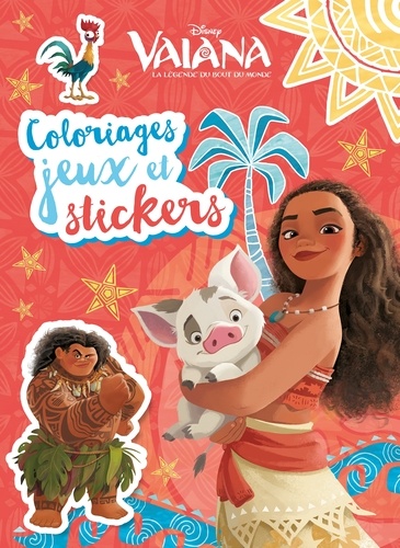  Disney - Vaiana, coloriages, jeux et stickers.