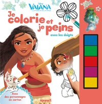  Disney - Vaiana Je colorie et je peins avec les doigts.