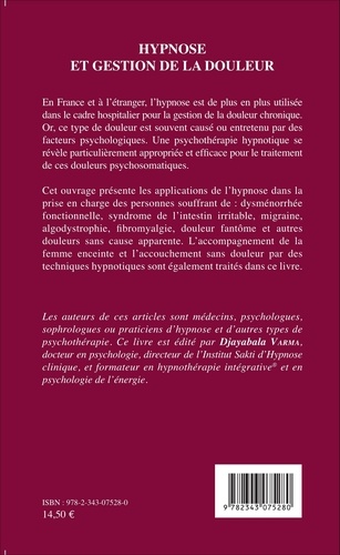 Hypnose et gestion de la douleur. Actes du 7e Congrès de l'Association Européene des Praticiens d'Hypnose