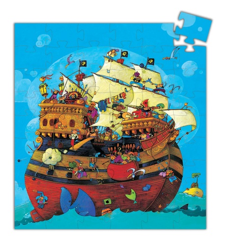 Puzzle silhouette Le bateau de Barberousse / 54 pièces