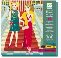 Coffret Feutres pinceaux Dessiner des robes de soirée