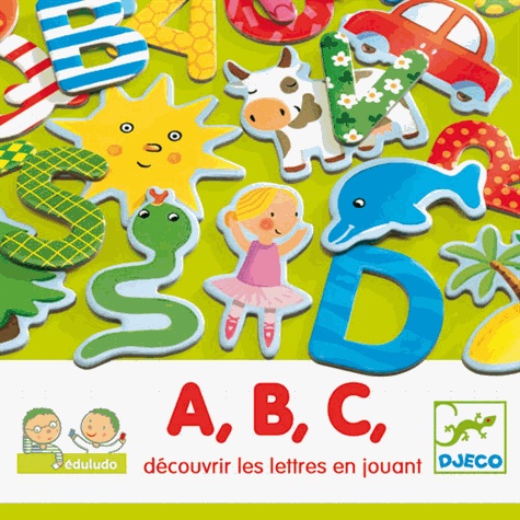 Jeu Eduludo ABC lettres 3 jeux, DJECO - Papeterie - Decitre