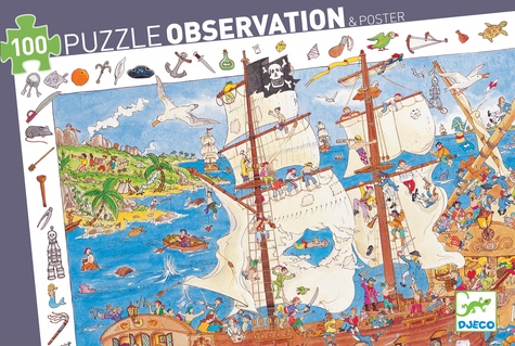 Puzzle découverte les pirates - 100 pièces