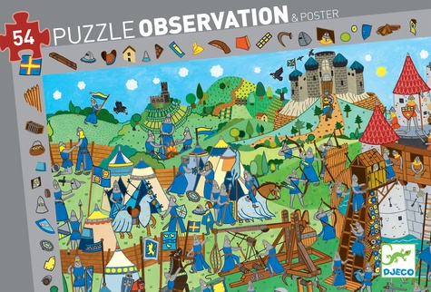 Puzzle observation Chevaliers - 54 pièces