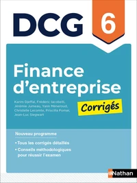 Finance d'entreprise - DCG - Épreuve 6 - Corrigés des applications - 2026