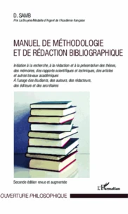 Manuel de méthodologie et de rédaction bibliographique