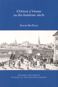L'Orient à Vienne au dix-huitième siècle