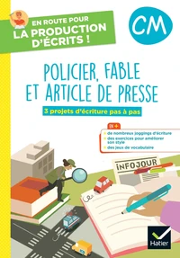 Policier, fable et article de presse CM
