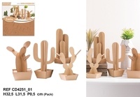  Sud trading - Déco carton 3D grand modèle cactus.