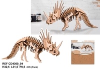  Sud trading - Déco carton grand modèle triceratops.