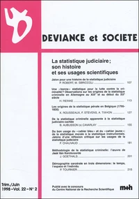 Déviance et Société Volume 22 N° 2, Juin 1998
