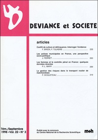 Fabienne Brion - Déviance et Société Volume 22 N° 3, Sept : .
