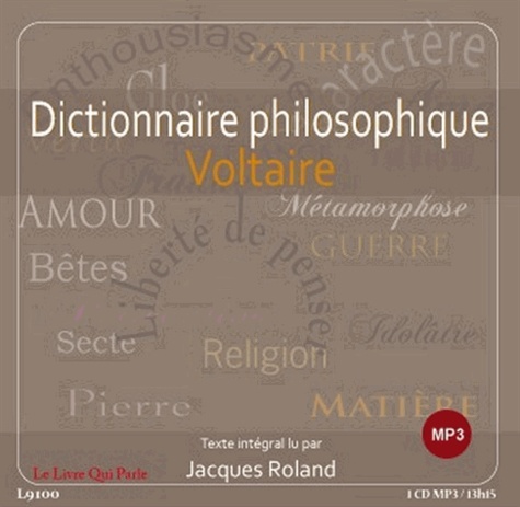 Dictionnaire philosophique  avec 1 CD audio MP3