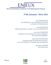 Enjeux N° 88, Automne-Hiver 2014