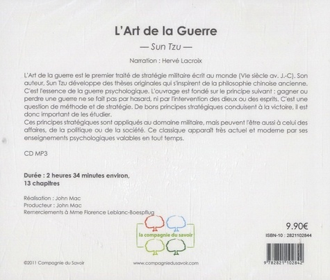 L'art de la guerre  avec 1 CD audio MP3