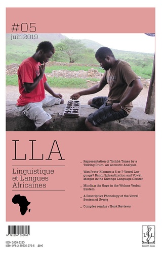  LLACAN - Linguistique et langues africaines N° 5, juin 2019 : .