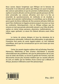 L'Afrique berceau des sciences mathématiques théoriques et appliquées