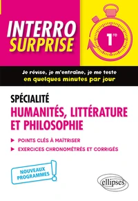 Spécialité humanités, littérature et philosophie 1re