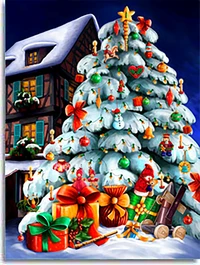 Calendrier de l'avant Noël blanc
