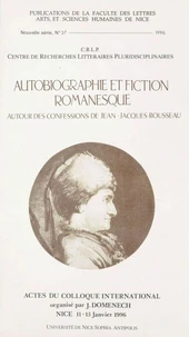 Autobiographie et fiction romanesque
