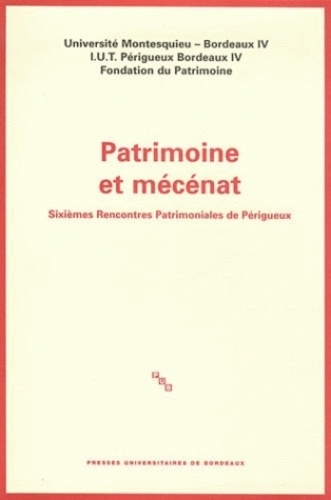 Dominique Audrerie et Frédérique Costantini - Patrimoine et mécénat - Sixièmes Rencontres Patrimoniales de Périgueux.